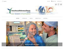 Tablet Screenshot of anesthesiareferencesheets.com